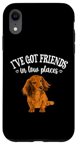 Funny Friends In Low Places Long Haired Dachshund Lover Hülle für iPhone XR Funny Friends In Low Places Long Haired Dachshund Lover Hülle für iPhone XR von Cute Doxie Weiner Dog Gifts Shirts & Hoodies