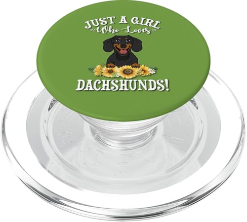 Funny Just A Girl Who Loves Black Dachshund Lover PopSockets PopGrip für MagSafe Funny Just A Girl Who Loves Black Dachshund Lover PopSockets PopGrip für MagSafe von Cute Doxie Weiner Dog Gifts Shirts & Hoodies