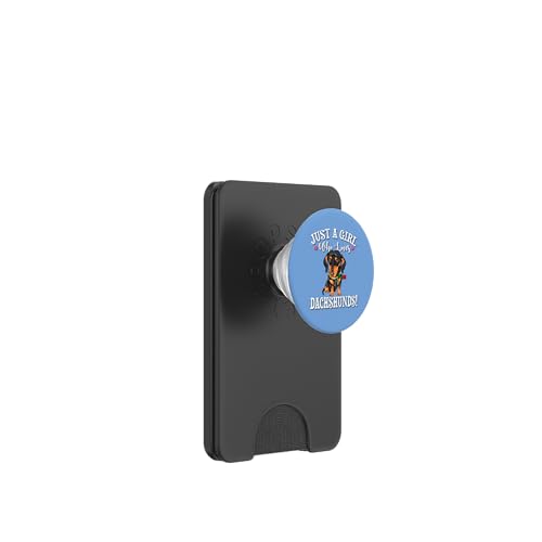 Funny Just A Girl Who Loves Black Dachshund Lover PopSockets PopWallet für MagSafe Funny Just A Girl Who Loves Black Dachshund Lover PopSockets PopWallet für MagSafe von Cute Doxie Weiner Dog Gifts Shirts & Hoodies