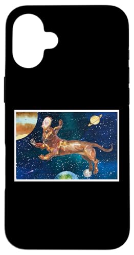 Funny Mens Womens Kids Space Astronaut Dachshund Lover Hülle für iPhone 16 Plus Funny Mens Womens Kids Space Astronaut Dachshund Lover Hülle für iPhone 16 Plus von Cute Doxie Weiner Dog Gifts Shirts & Hoodies