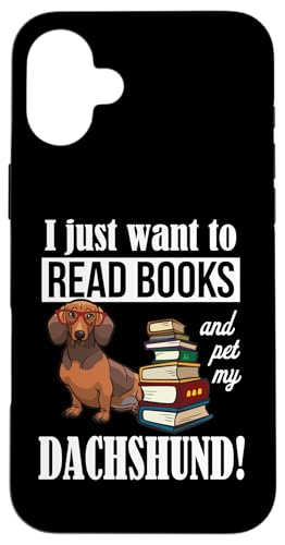Funny Read Books & Pet My Dachshund Lover Hülle für iPhone 16 Plus Funny Read Books & Pet My Dachshund Lover Hülle für iPhone 16 Plus von Cute Doxie Weiner Dog Gifts Shirts & Hoodies