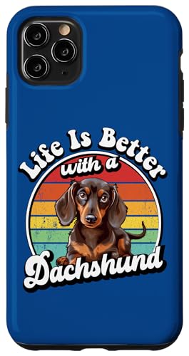 Funny Retro Vintage Life Is Better Brown Dachshund Lover Hülle für iPhone 11 Pro Max Funny Retro Vintage Life Is Better Brown Dachshund Lover Hülle für iPhone 11 Pro Max von Cute Doxie Weiner Dog Gifts Shirts & Hoodies