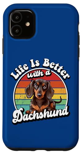 Funny Retro Vintage Life Is Better Brown Dachshund Lover Hülle für iPhone 11 Funny Retro Vintage Life Is Better Brown Dachshund Lover Hülle für iPhone 11 von Cute Doxie Weiner Dog Gifts Shirts & Hoodies