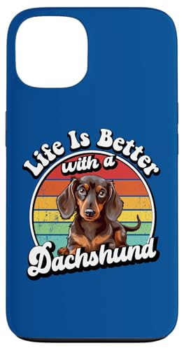 Funny Retro Vintage Life Is Better Brown Dachshund Lover Hülle für iPhone 13 Funny Retro Vintage Life Is Better Brown Dachshund Lover Hülle für iPhone 13 von Cute Doxie Weiner Dog Gifts Shirts & Hoodies