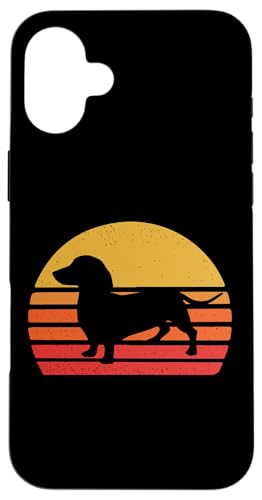 Vintage Retro Sunset Dachshund Lover Hülle für iPhone 16 Plus von Cute Doxie Weiner Dog Gifts Shirts & Hoodies