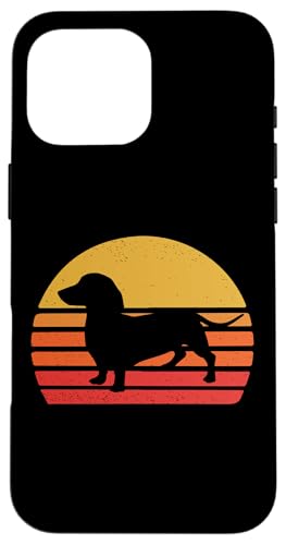 Vintage Retro Sunset Dachshund Lover Hülle für iPhone 16 Pro Max Vintage Retro Sunset Dachshund Lover Hülle für iPhone 16 Pro Max von Cute Doxie Weiner Dog Gifts Shirts & Hoodies