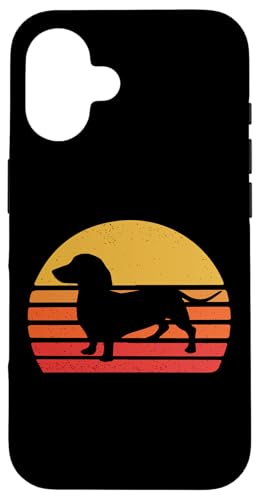 Vintage Retro Sunset Dachshund Lover Hülle für iPhone 16 Vintage Retro Sunset Dachshund Lover Hülle für iPhone 16 von Cute Doxie Weiner Dog Gifts Shirts & Hoodies