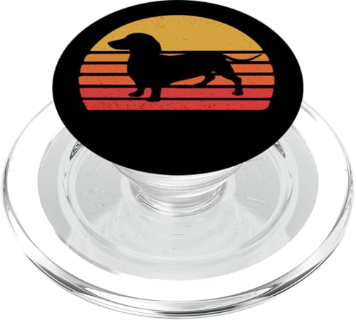 Vintage Retro Sunset Dachshund Lover PopSockets PopGrip für MagSafe Vintage Retro Sunset Dachshund Lover PopSockets PopGrip für MagSafe von Cute Doxie Weiner Dog Gifts Shirts & Hoodies