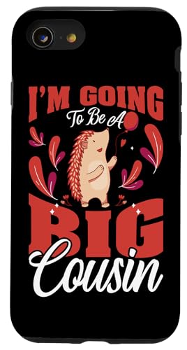 I'm Going To Be A Big Cousin Igel Hülle für iPhone SE (2020) / 7 / 8 von Cute Family Reunion And Announcement Designs