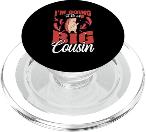 I'm Going To Be A Big Cousin Igel PopSockets PopGrip für MagSafe von Cute Family Reunion And Announcement Designs