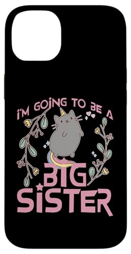 I'm Going To Be A Big Sister Einhorn-Katze Hülle für iPhone 14 Plus I'm Going To Be A Big Sister Einhorn-Katze Hülle für iPhone 14 Plus von Cute Family Reunion And Announcement Designs