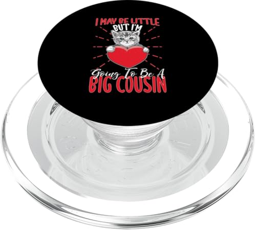 Ich mag klein sein, aber ich werde ein großer Cousin PopSockets PopGrip für MagSafe von Cute Family Reunion And Announcement Designs