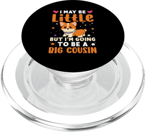 Ich mag klein sein, aber ich werde ein großer Cousin PopSockets PopGrip für MagSafe von Cute Family Reunion And Announcement Designs