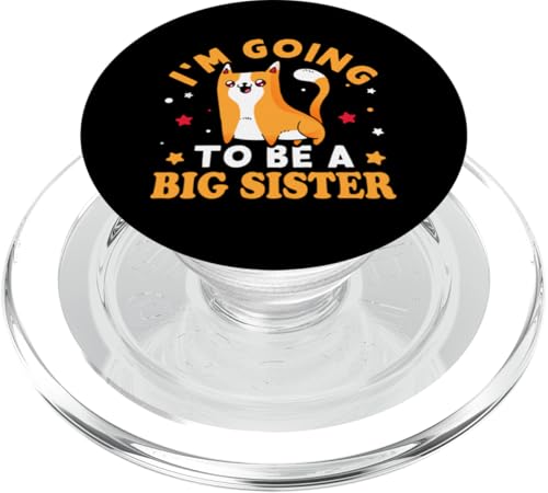 Ich werde eine große Schwester PopSockets PopGrip für MagSafe von Cute Family Reunion And Announcement Designs