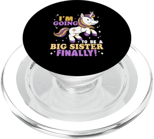 Ich werde endlich eine große Schwester sein! PopSockets PopGrip für MagSafe von Cute Family Reunion And Announcement Designs