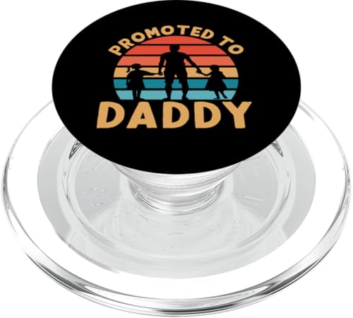Zum Papa befördert PopSockets PopGrip für MagSafe von Cute Family Reunion And Announcement Designs
