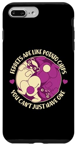 Frettchen sind wie Kartoffelchips, Sie können nicht nur einen haben Hülle für iPhone 7 Plus/8 Plus Frettchen sind wie Kartoffelchips, Sie können nicht nur einen haben Hülle für iPhone 7 Plus/8 Plus von Cute Ferret Animal Designs For Kids