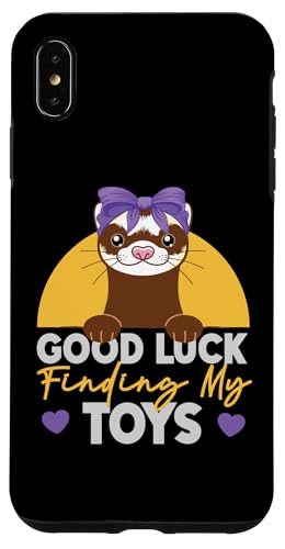 Frettchen: Good Luck Finding My Toys Hülle für iPhone XS Max Frettchen: Good Luck Finding My Toys Hülle für iPhone XS Max von Cute Ferret Animal Designs For Kids