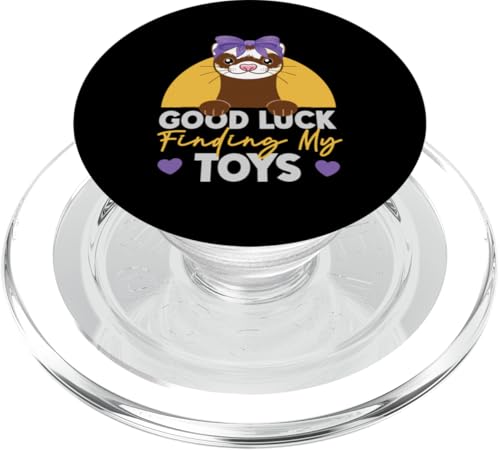Frettchen: Good Luck Finding My Toys PopSockets PopGrip für MagSafe Frettchen: Good Luck Finding My Toys PopSockets PopGrip für MagSafe von Cute Ferret Animal Designs For Kids
