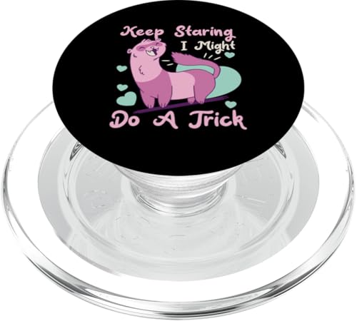 Frettchen: Keep Staring, I Might Do A Trick PopSockets PopGrip für MagSafe Frettchen: Keep Staring, I Might Do A Trick PopSockets PopGrip für MagSafe von Cute Ferret Animal Designs For Kids