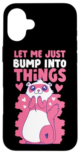 Frettchen: Let Me Just Bump Into Things Hülle für iPhone 16 Plus Frettchen: Let Me Just Bump Into Things Hülle für iPhone 16 Plus von Cute Ferret Animal Designs For Kids