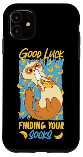 Frettchen: Viel Glück finden Sie Ihre Socken Hülle für iPhone 11 von Cute Ferret Animal Designs For Kids