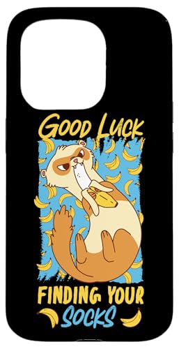 Frettchen: Viel Glück finden Sie Ihre Socken Hülle für iPhone 15 Pro Frettchen: Viel Glück finden Sie Ihre Socken Hülle für iPhone 15 Pro von Cute Ferret Animal Designs For Kids