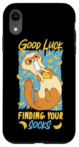 Frettchen: Viel Glück finden Sie Ihre Socken Hülle für iPhone XR Frettchen: Viel Glück finden Sie Ihre Socken Hülle für iPhone XR von Cute Ferret Animal Designs For Kids