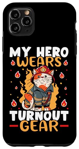 Feuerwehr: Mein Held trägt Turnout-Ausrüstung Hülle für iPhone 11 Pro Max Feuerwehr: Mein Held trägt Turnout-Ausrüstung Hülle für iPhone 11 Pro Max von Cute Fire Fighter Designs For Girls And Boys