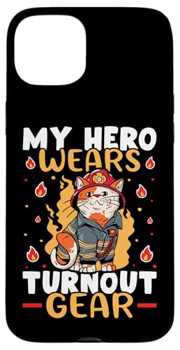 Feuerwehr: Mein Held trägt Turnout-Ausrüstung Hülle für iPhone 15 Plus Feuerwehr: Mein Held trägt Turnout-Ausrüstung Hülle für iPhone 15 Plus von Cute Fire Fighter Designs For Girls And Boys