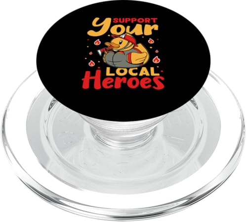Feuerwehr: Unterstützen Sie Ihre lokalen Helden für Kinder PopSockets PopGrip für MagSafe von Cute Fire Fighter Designs For Girls And Boys