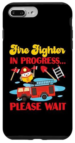 Feuerwehrmann in Bearbeitung. Bitte warten Sie auf Kinder Hülle für iPhone 7 Plus/8 Plus Feuerwehrmann in Bearbeitung. Bitte warten Sie auf Kinder Hülle für iPhone 7 Plus/8 Plus von Cute Fire Fighter Designs For Girls And Boys
