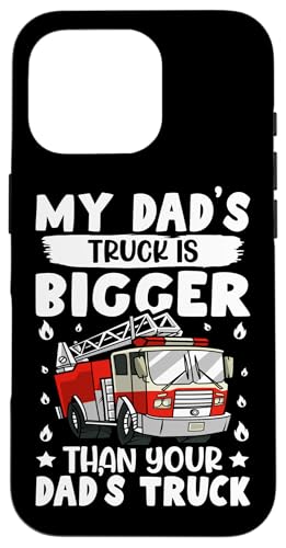Feuerwehrmann: Der Truck meines Vaters ist größer als der Truck deines Vaters Hülle für iPhone 16 Pro Feuerwehrmann: Der Truck meines Vaters ist größer als der Truck deines Vaters Hülle für iPhone 16 Pro von Cute Fire Fighter Designs For Girls And Boys