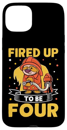 Feuerwehrmann: "Fired Up To Be Four Birthday" Hülle für iPhone 15 Plus Feuerwehrmann: "Fired Up To Be Four Birthday" Hülle für iPhone 15 Plus von Cute Fire Fighter Designs For Girls And Boys