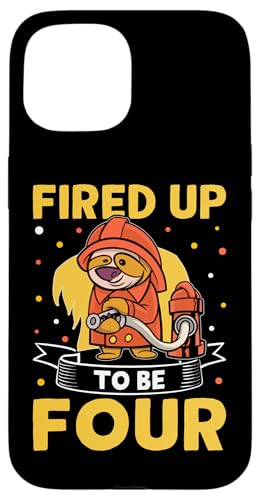 Feuerwehrmann: "Fired Up To Be Four Birthday" Hülle für iPhone 15 Feuerwehrmann: "Fired Up To Be Four Birthday" Hülle für iPhone 15 von Cute Fire Fighter Designs For Girls And Boys