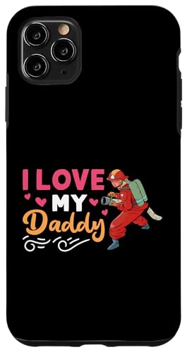 Feuerwehrmann: Ich liebe meinen Papa für Kinder Hülle für iPhone 11 Pro Max Feuerwehrmann: Ich liebe meinen Papa für Kinder Hülle für iPhone 11 Pro Max von Cute Fire Fighter Designs For Girls And Boys