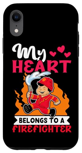 Feuerwehrmann: Mein Herz gehört einem Feuerwehrmann Hülle für iPhone XR Feuerwehrmann: Mein Herz gehört einem Feuerwehrmann Hülle für iPhone XR von Cute Fire Fighter Designs For Girls And Boys