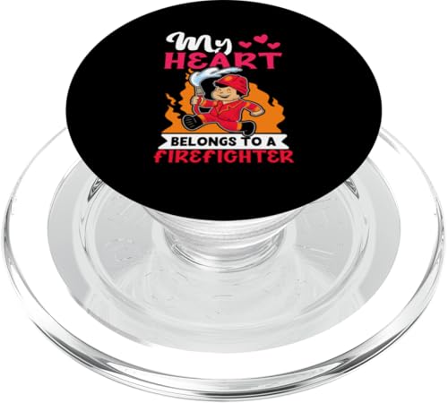 Feuerwehrmann: Mein Herz gehört einem Feuerwehrmann PopSockets PopGrip für MagSafe Feuerwehrmann: Mein Herz gehört einem Feuerwehrmann PopSockets PopGrip für MagSafe von Cute Fire Fighter Designs For Girls And Boys