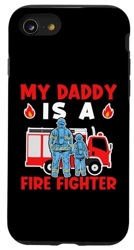 Feuerwehrmann: Mein Vater ist ein Feuerwehrmann Hülle für iPhone SE (2020) / 7 / 8 von Cute Fire Fighter Designs For Girls And Boys