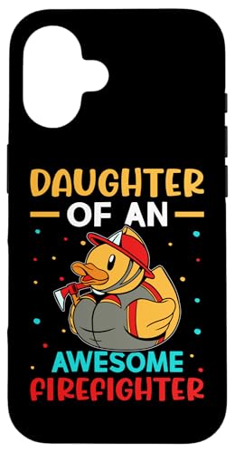 Feuerwehrmann: Tochter eines großartigen Feuerwehrmanns Hülle für iPhone 16 von Cute Fire Fighter Designs For Girls And Boys