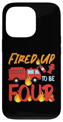 Fire Truck Geburtstagsdesign "Fired Up To Be Four" Hülle für iPhone 13 Pro Fire Truck Geburtstagsdesign "Fired Up To Be Four" Hülle für iPhone 13 Pro von Cute Fire Fighter Designs For Girls And Boys