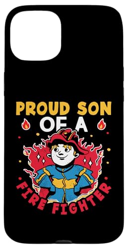 Firefighter: Stolzer Sohn eines Feuerwehrmanns für Kinder Hülle für iPhone 15 Plus Firefighter: Stolzer Sohn eines Feuerwehrmanns für Kinder Hülle für iPhone 15 Plus von Cute Fire Fighter Designs For Girls And Boys
