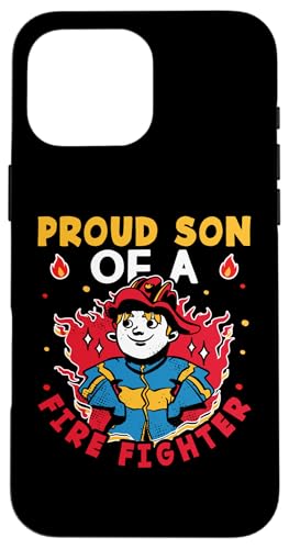 Firefighter: Stolzer Sohn eines Feuerwehrmanns für Kinder Hülle für iPhone 16 Pro Max Firefighter: Stolzer Sohn eines Feuerwehrmanns für Kinder Hülle für iPhone 16 Pro Max von Cute Fire Fighter Designs For Girls And Boys