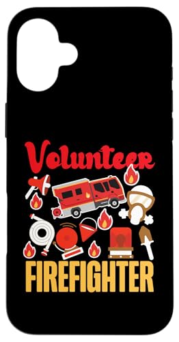 Freiwilliger Feuerwehrmann Feuerwehrauto Design Hülle für iPhone 16 Plus Freiwilliger Feuerwehrmann Feuerwehrauto Design Hülle für iPhone 16 Plus von Cute Fire Fighter Designs For Girls And Boys