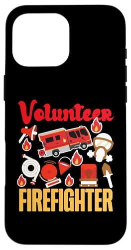 Freiwilliger Feuerwehrmann Feuerwehrauto Design Hülle für iPhone 16 Pro Max Freiwilliger Feuerwehrmann Feuerwehrauto Design Hülle für iPhone 16 Pro Max von Cute Fire Fighter Designs For Girls And Boys