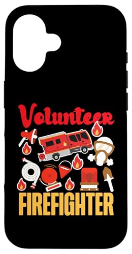 Freiwilliger Feuerwehrmann Feuerwehrauto Design Hülle für iPhone 16 Freiwilliger Feuerwehrmann Feuerwehrauto Design Hülle für iPhone 16 von Cute Fire Fighter Designs For Girls And Boys
