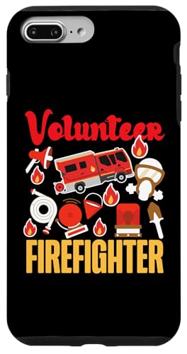 Freiwilliger Feuerwehrmann Feuerwehrauto Design Hülle für iPhone 7 Plus/8 Plus von Cute Fire Fighter Designs For Girls And Boys