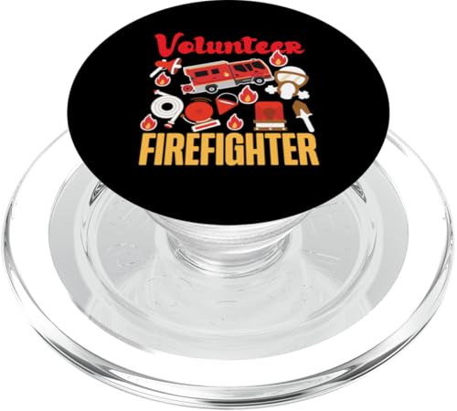 Freiwilliger Feuerwehrmann Feuerwehrauto Design PopSockets PopGrip für MagSafe Freiwilliger Feuerwehrmann Feuerwehrauto Design PopSockets PopGrip für MagSafe von Cute Fire Fighter Designs For Girls And Boys