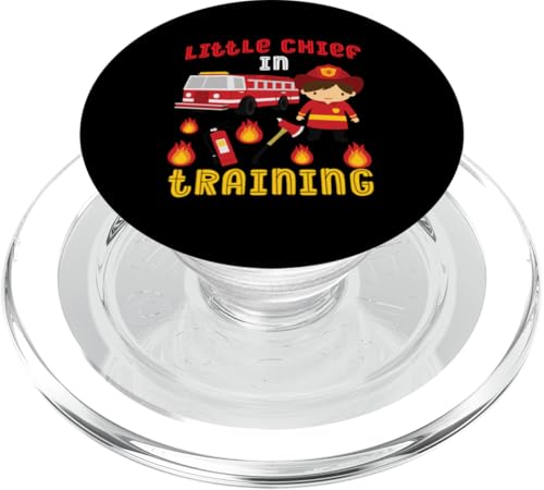 Kleiner Chef in der Ausbildung, Design von Feuerwehrleuten PopSockets PopGrip für MagSafe Kleiner Chef in der Ausbildung, Design von Feuerwehrleuten PopSockets PopGrip für MagSafe von Cute Fire Fighter Designs For Girls And Boys