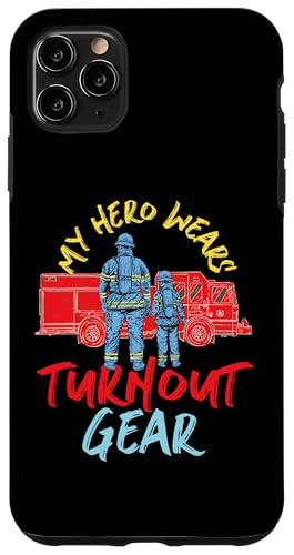 Mein Held trägt Turnout Gear Fire Truck Hülle für iPhone 11 Pro Max Mein Held trägt Turnout Gear Fire Truck Hülle für iPhone 11 Pro Max von Cute Fire Fighter Designs For Girls And Boys